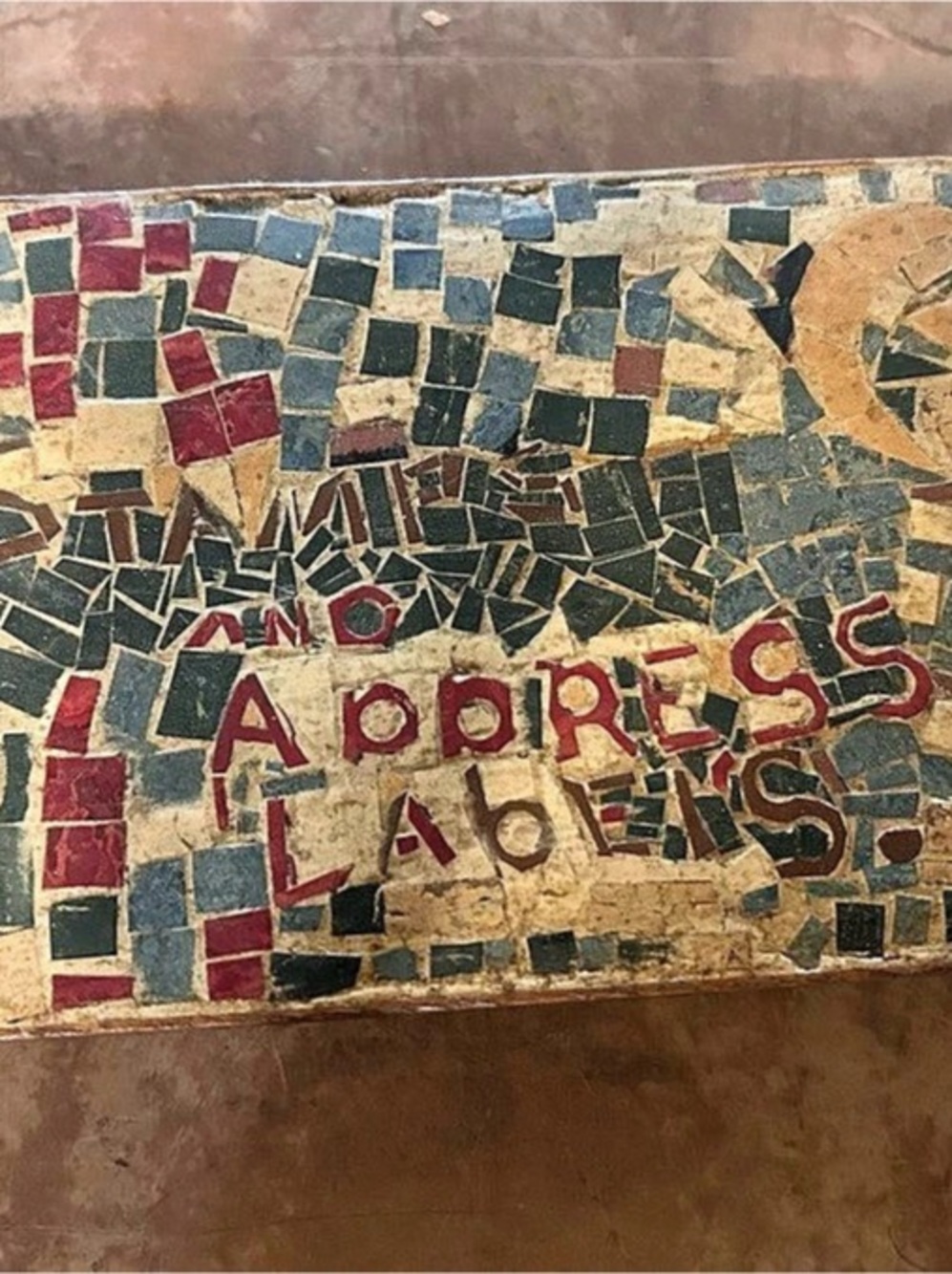 Vintage Mosaic wooden box